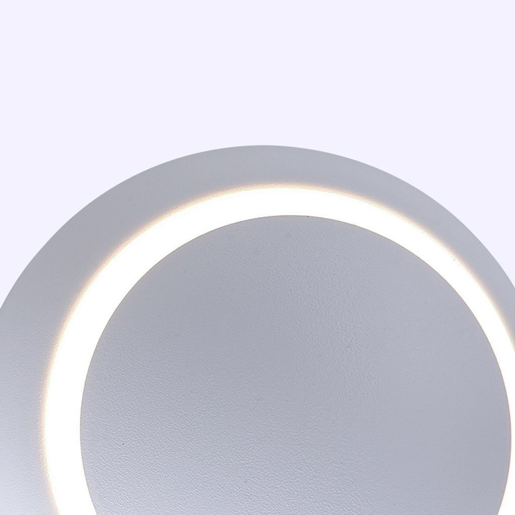 Nordic Minimalist Rotatable LED Round Wall Light for Living Room and Dining Room