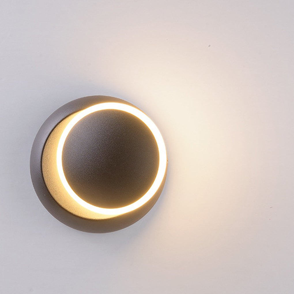 Nordic Minimalist Rotatable LED Round Wall Light for Living Room and Dining Room