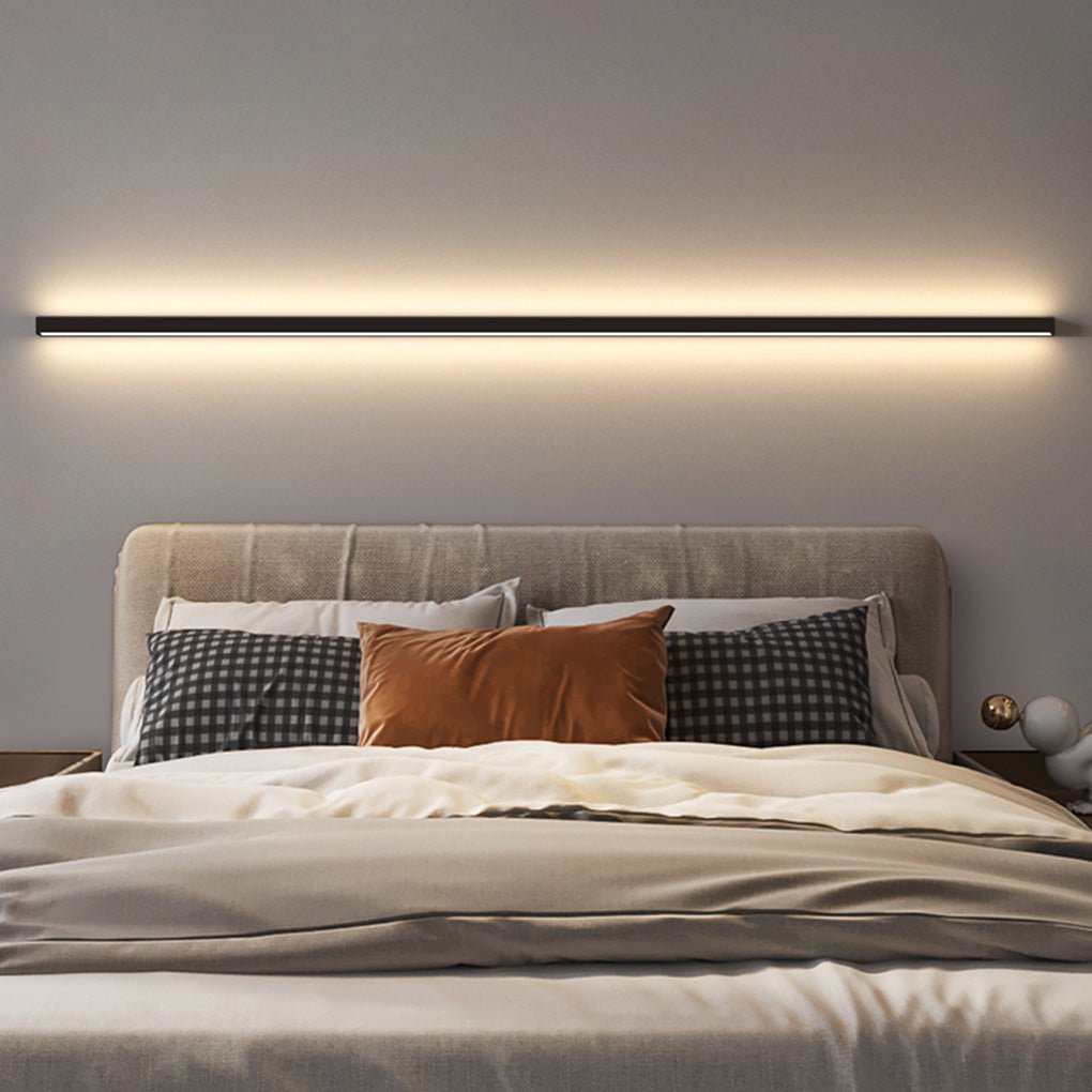 Black Aluminum Modern Linear Wall Sconce - Ambient Lighting