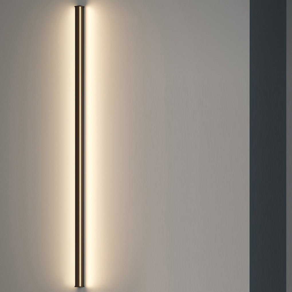 Black Aluminum Modern Linear Wall Sconce - Ambient Lighting