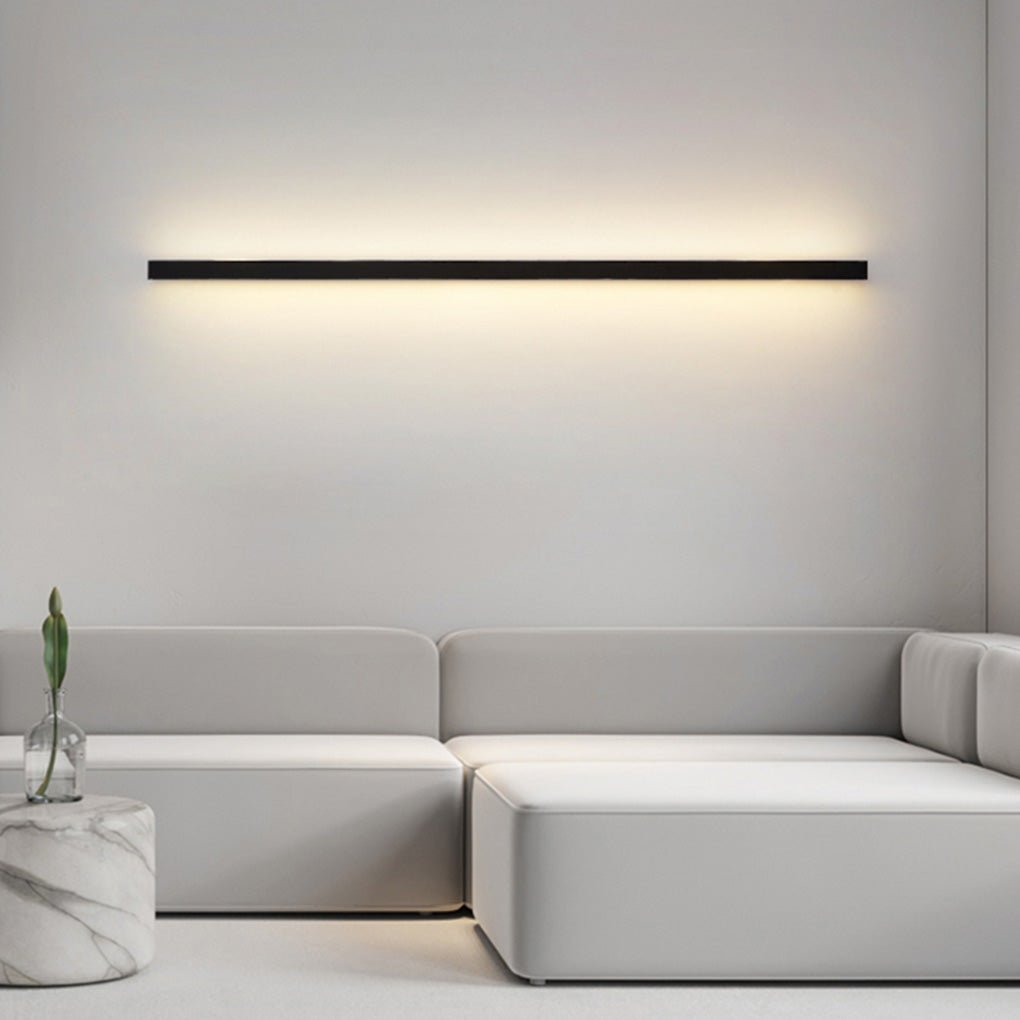Black Aluminum Modern Linear Wall Sconce - Ambient Lighting