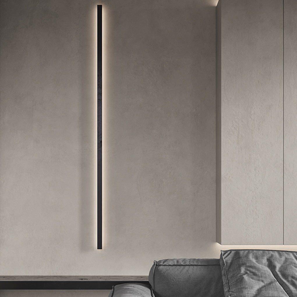 Black Aluminum Modern Linear Wall Sconce - Ambient Lighting