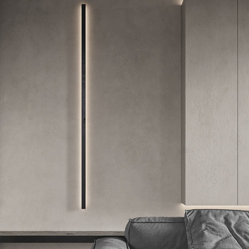 Black Aluminum Modern Linear Wall Sconce - Ambient Lighting