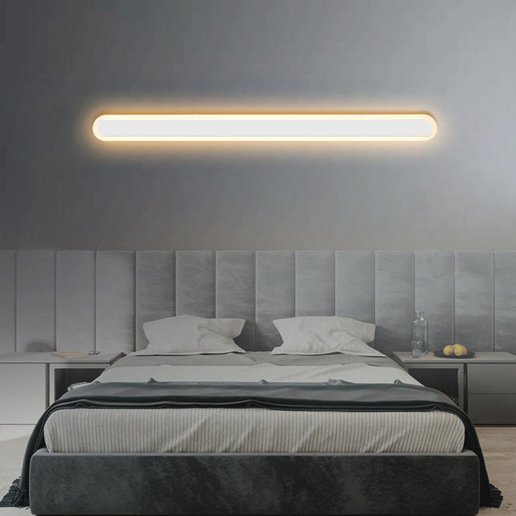 Nordic Minimalist Three-Color LED Wall Lamp for Bedroom and Living Room