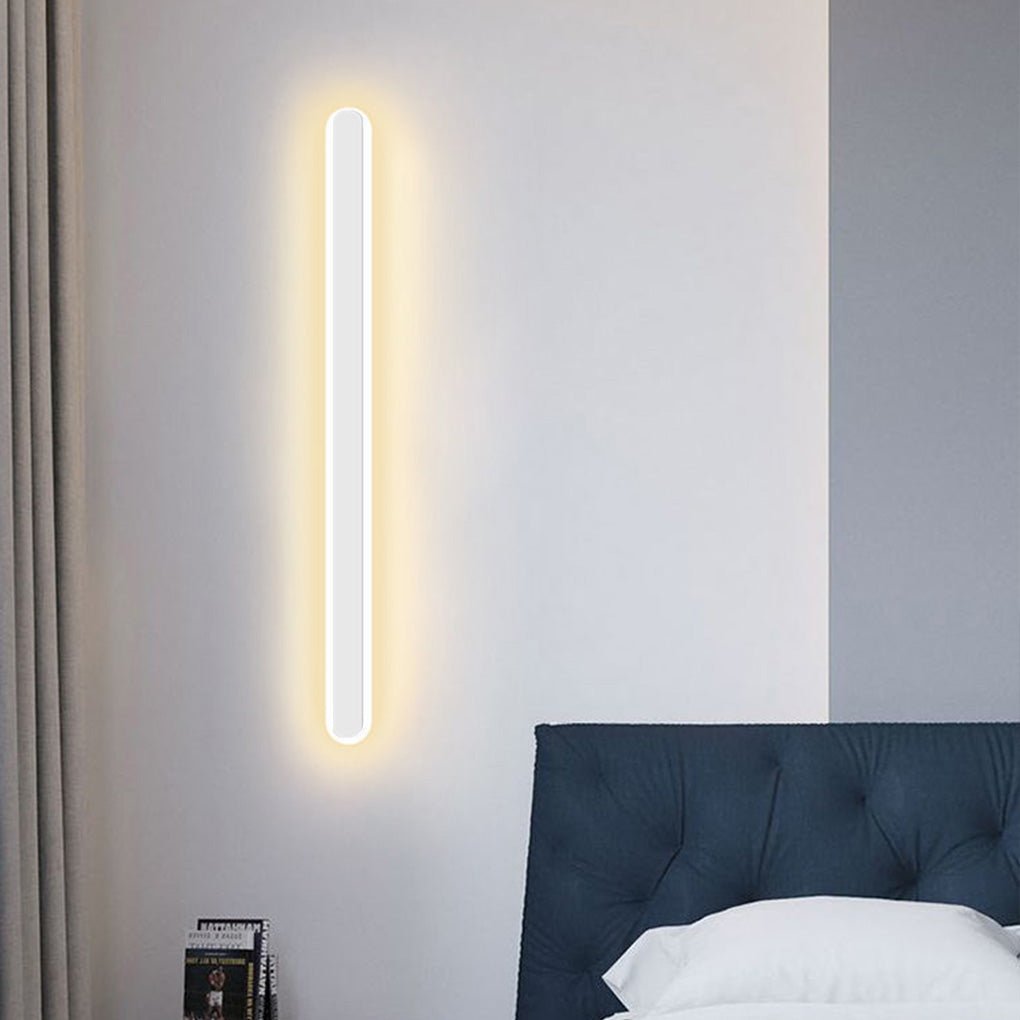 Nordic Minimalist Three-Color LED Wall Lamp for Bedroom and Living Room