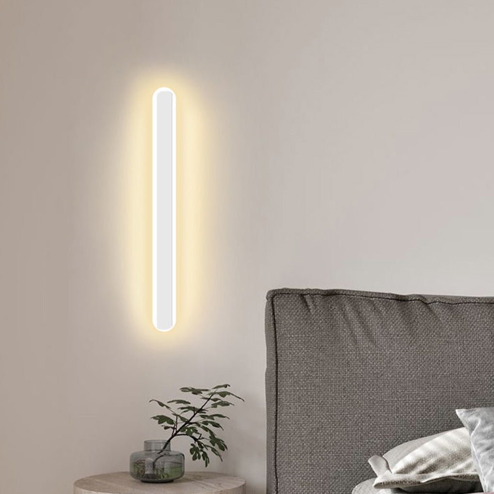 Nordic Minimalist Three-Color LED Wall Lamp for Bedroom and Living Room