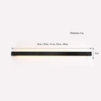 Nordic Ultra-Slim Rotatable LED Wall Lamp for Background Lighting