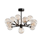 Contemporary Glass Globe Chandelier - Starry Sky Ceiling Light