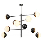 Modern Solid Copper Globe Chandelier Ceiling Light