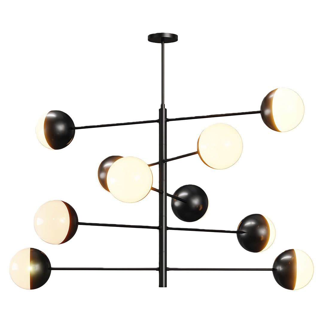 Modern Solid Copper Globe Chandelier Ceiling Light