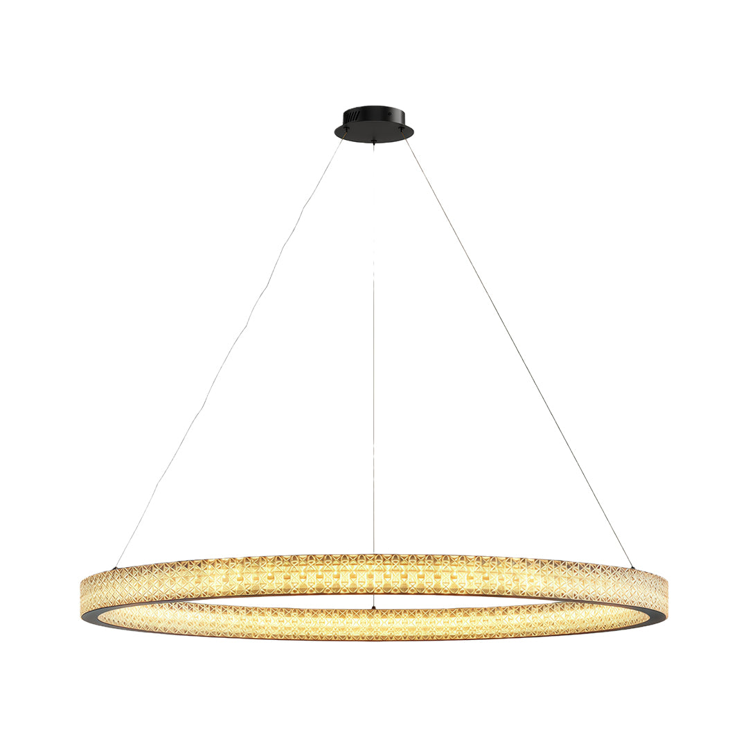 Luxury Copper Circular Chandelier Ceiling Light
