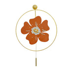 Floral LED Wall Clock with Remote Control