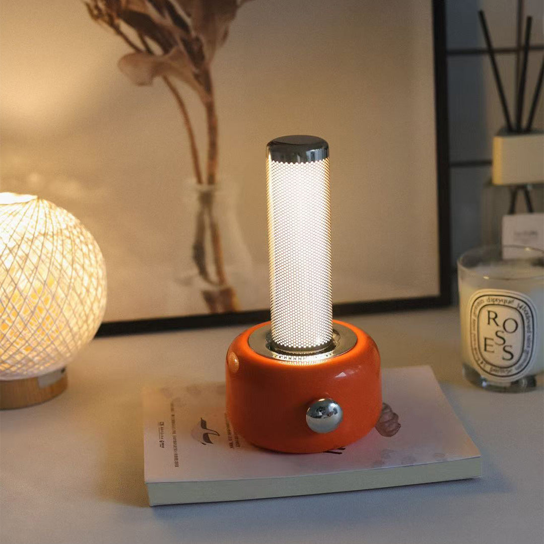 Premium Metal RGB Ambient Table Lamp - Sleek Minimalist Design