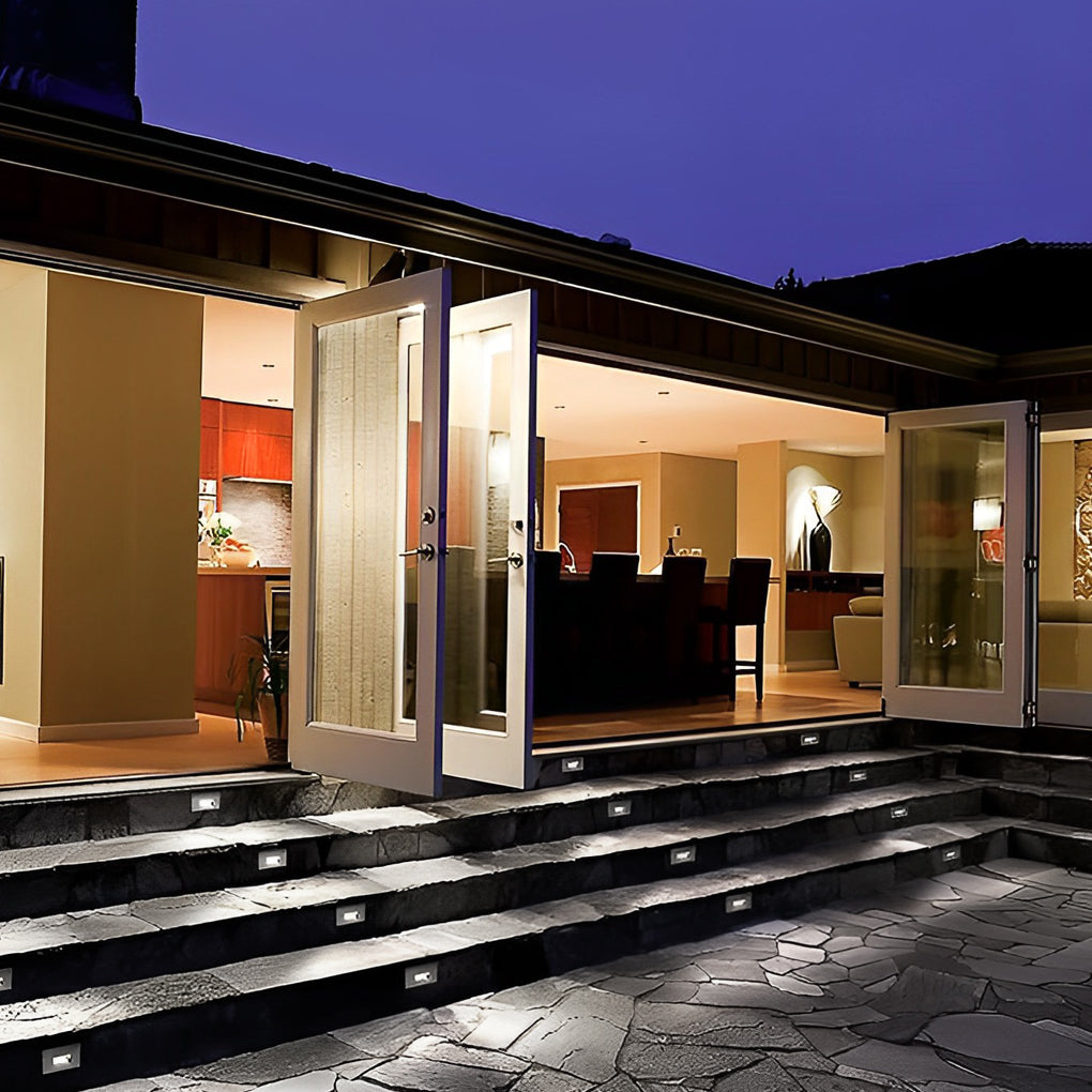Premium LED Outdoor Stair Wall Lights - Embedded Brick Design