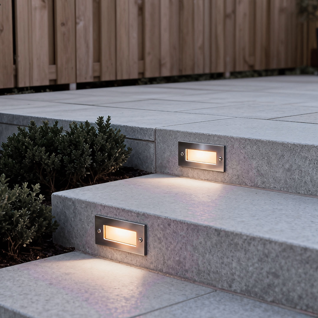 Premium LED Outdoor Stair Wall Lights - Embedded Brick Design