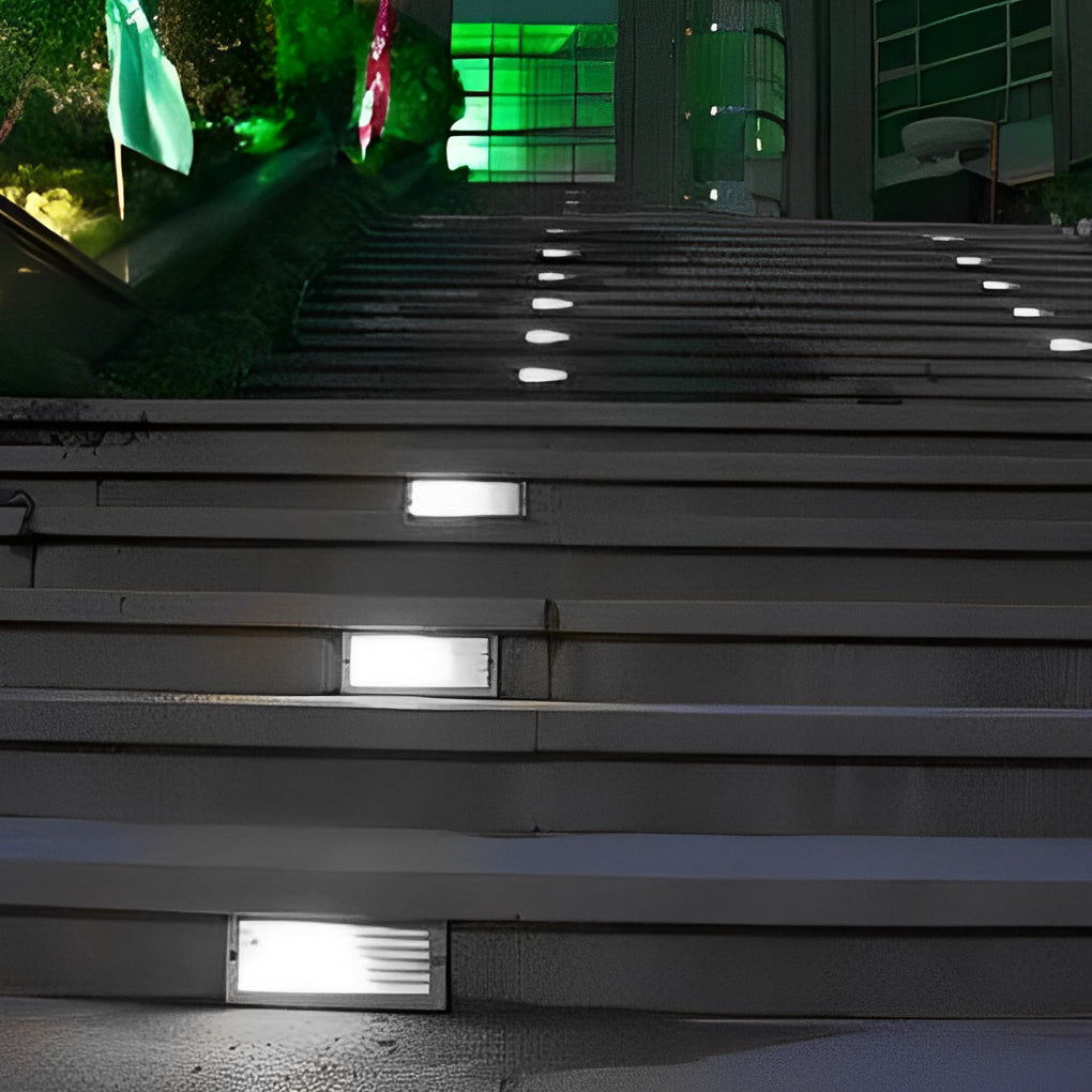 Premium LED Outdoor Stair Wall Lights - Embedded Brick Design