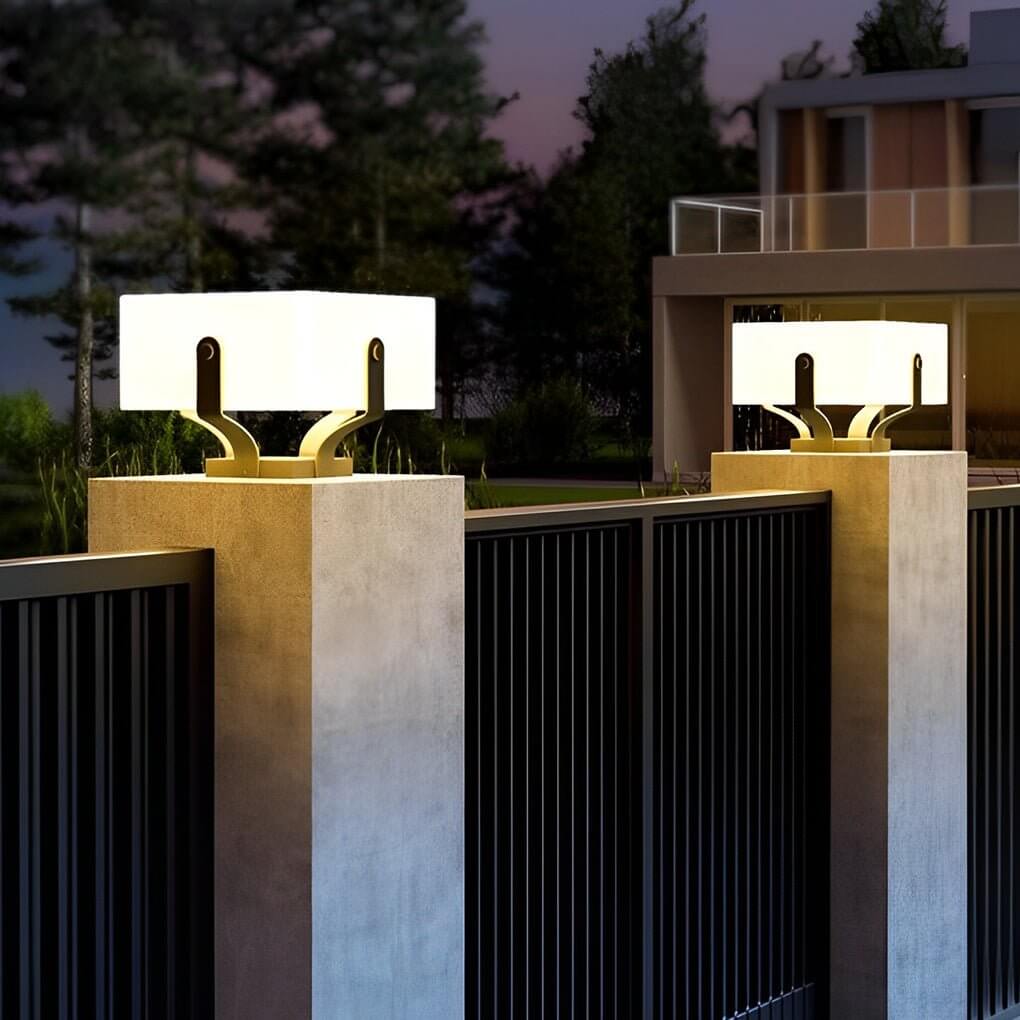 Modern Waterproof LED Square Brick Pillar Light for Outdoor Use