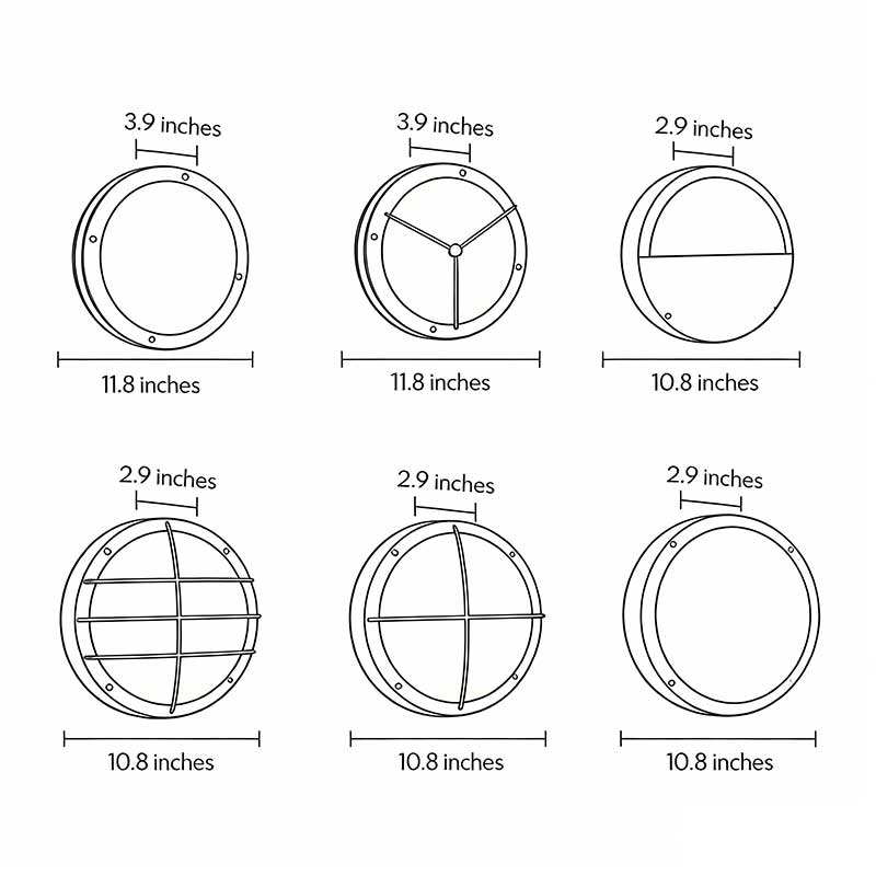 Premium Waterproof Round LED Outdoor Ceiling Light