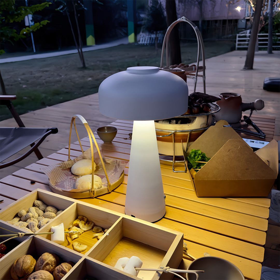 Dimmable Touch Control Portable LED Mushroom Table Lamp