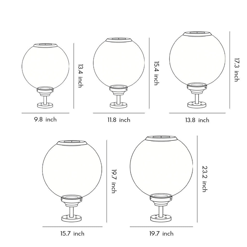 Premium Waterproof LED Solar Pillar Lights for Outdoor Use