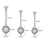 Premium Outdoor Aluminum Globe Pendant Light