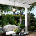 Premium Outdoor Aluminum Globe Pendant Light