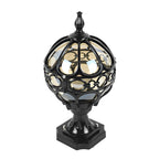 Premium Outdoor Die-Cast Aluminum Globe Pillar Light