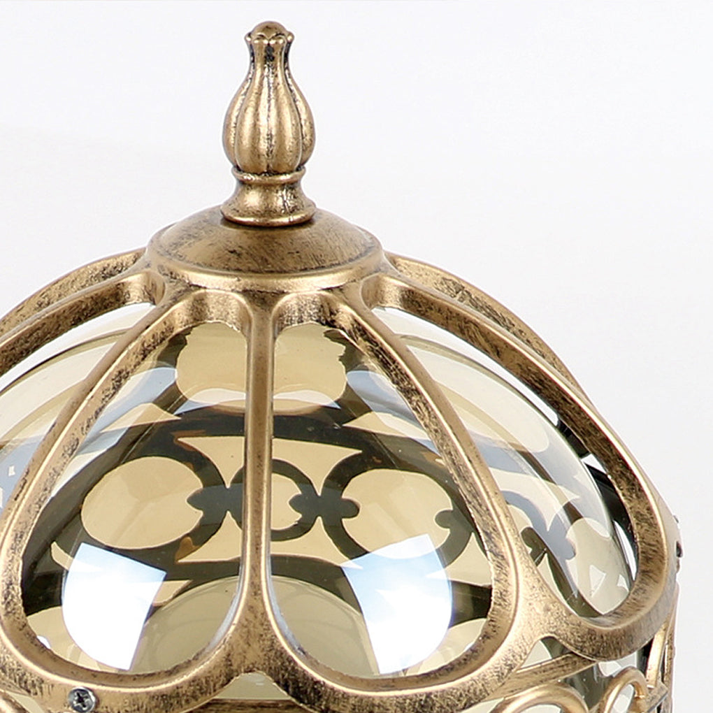 Premium Outdoor Die-Cast Aluminum Globe Pillar Light
