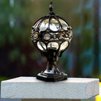Premium Outdoor Die-Cast Aluminum Globe Pillar Light