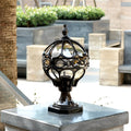 Premium Outdoor Die-Cast Aluminum Globe Pillar Light