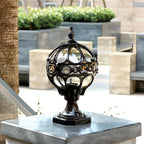 Premium Outdoor Die-Cast Aluminum Globe Pillar Light