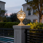 Premium Outdoor Die-Cast Aluminum Globe Pillar Light