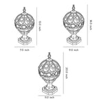Premium Outdoor Die-Cast Aluminum Globe Pillar Light