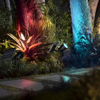 Adjustable Waterproof Solar LED RGB Tree Spotlight with Ground Spike