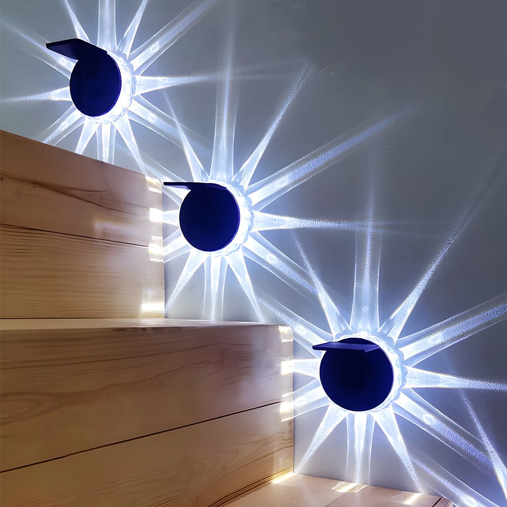 Premium Outdoor Solar Wall Lamp - Petal Design