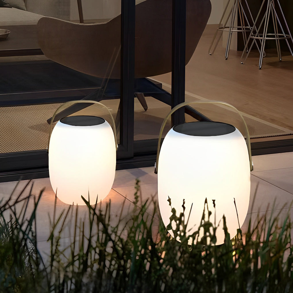 Portable LED Solar Floor Lanterns for Outdoor Decor