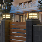 Premium Square Waterproof Metal Solar Brick Pillar Lights