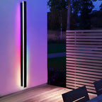 Black Linear LED Outdoor Wall Light