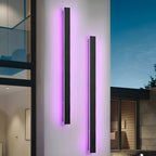 Black Linear LED Outdoor Wall Light