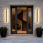 Black Linear LED Outdoor Wall Light