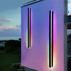 Black Linear LED Outdoor Wall Light