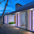 Black Linear LED Outdoor Wall Light