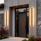 Black Linear LED Outdoor Wall Light
