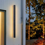 Black Linear LED Outdoor Wall Light