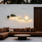 Premium Retro LED Outdoor Wall Sconce - Waterproof Tree Landscape Design