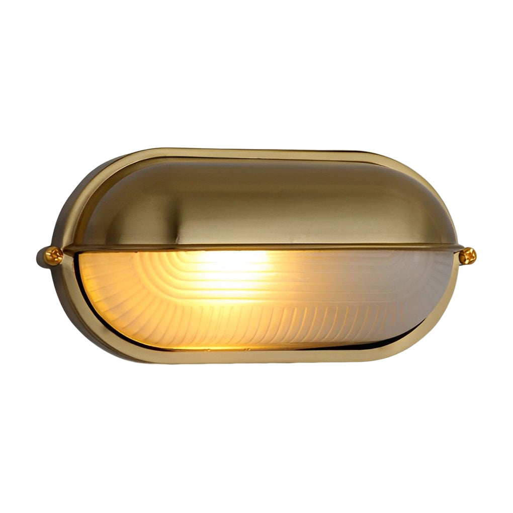 Retro Waterproof Oval Bulkhead Light - Industrial Style