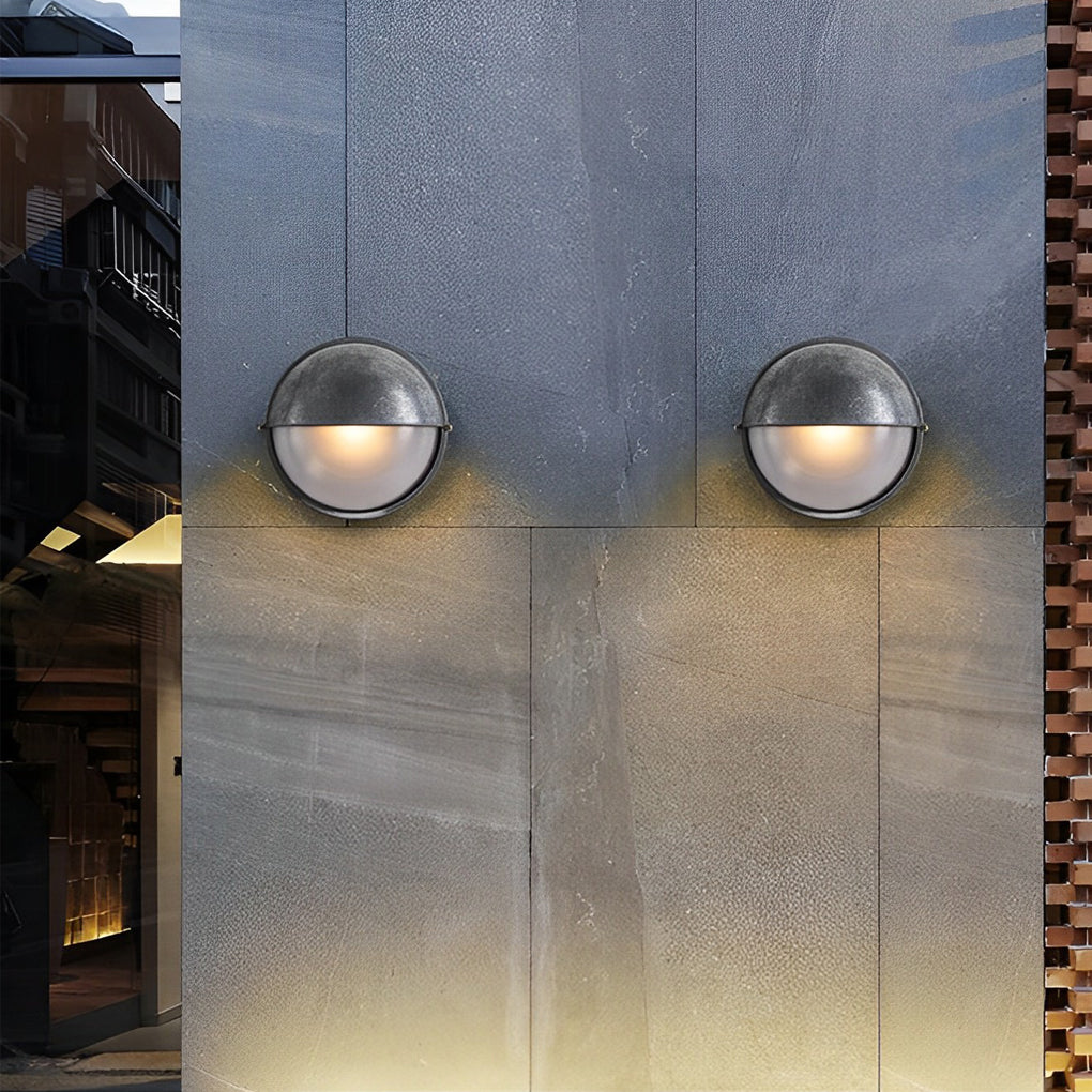 Retro Waterproof Oval Bulkhead Light - Industrial Style