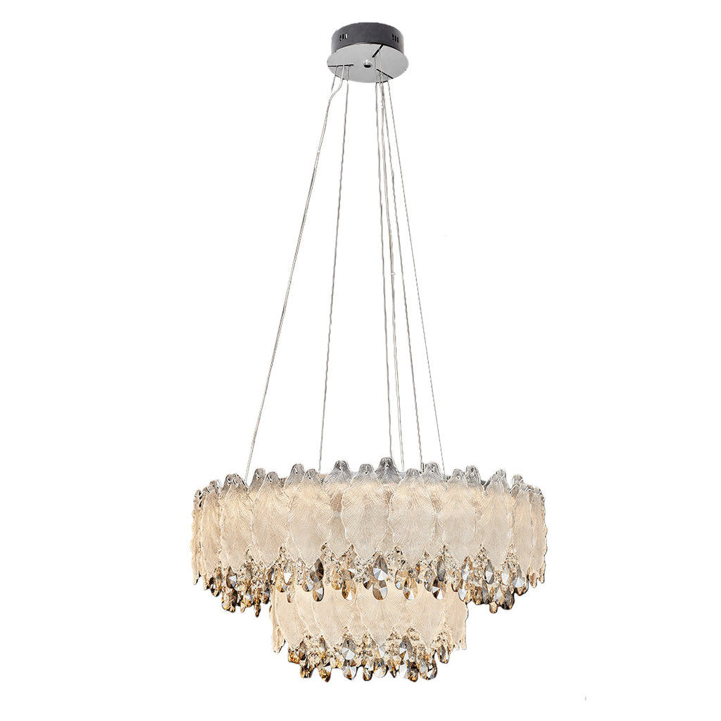 Gold Crystal Country French Chandelier Ceiling Light