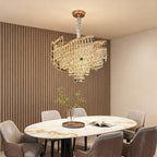 Luxury Crystal Pendant Chandelier - Carbon Steel Ceiling Light