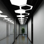 LED Hexagonal Geometric Chandelier - Modern Ceiling Light